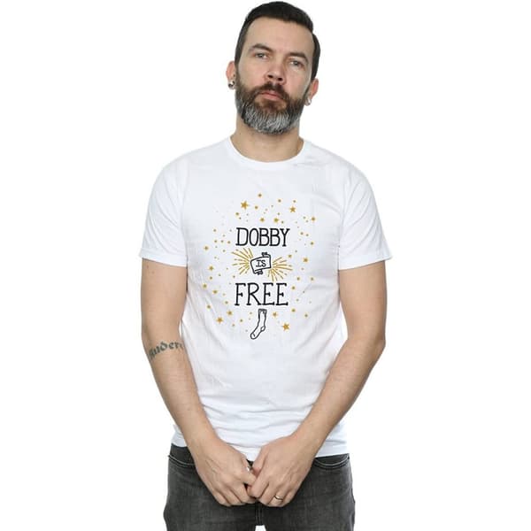 Harry Potter Mens Dobby Is Free Cotton T-Shirt