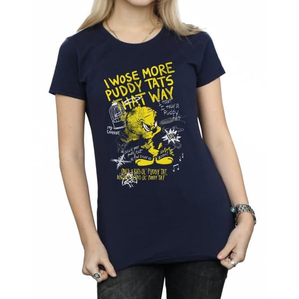 Looney Tunes Dam/Tjej - More Puddy Tats Tweety - Bomulls-T-shirt