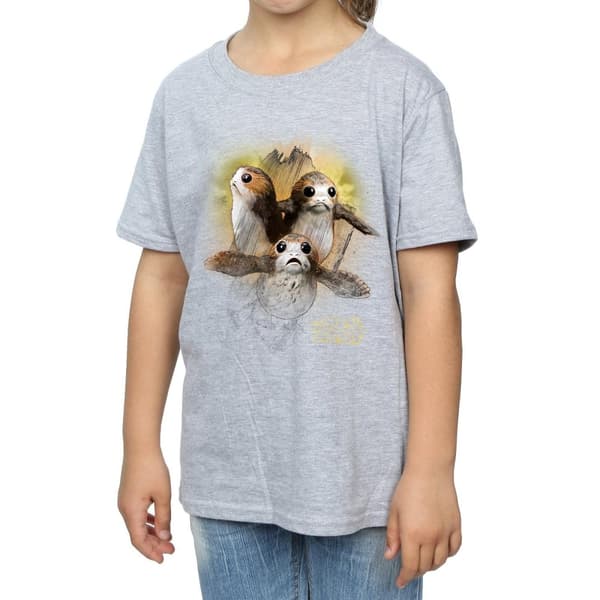 Star Wars: The Last Jedi Girls Porg Brushed Cotton T-Shirt