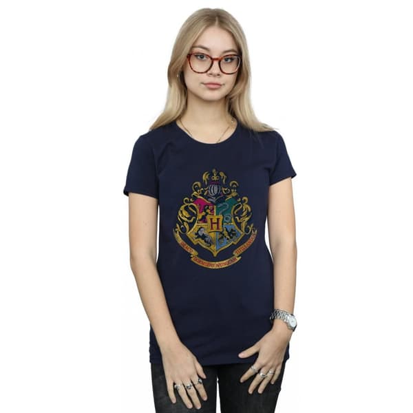 Harry Potter Dam/Tjej Hogwarts Crest T-shirt i bomull