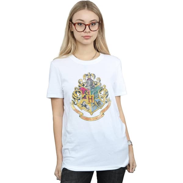 Harry Potter Dam/Tjej Hogwarts Crest T-shirt i bomull