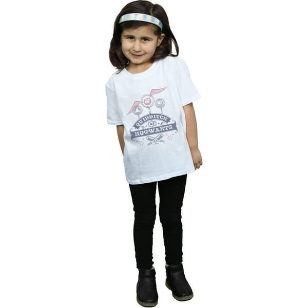 Harry Potter Girls Quidditch At Hogwarts Cotton T-Shirt
