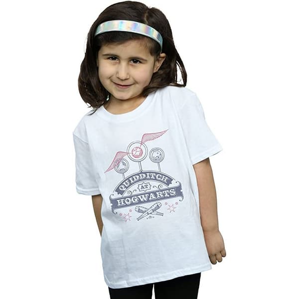 Harry Potter Girls Quidditch At Hogwarts Cotton T-Shirt