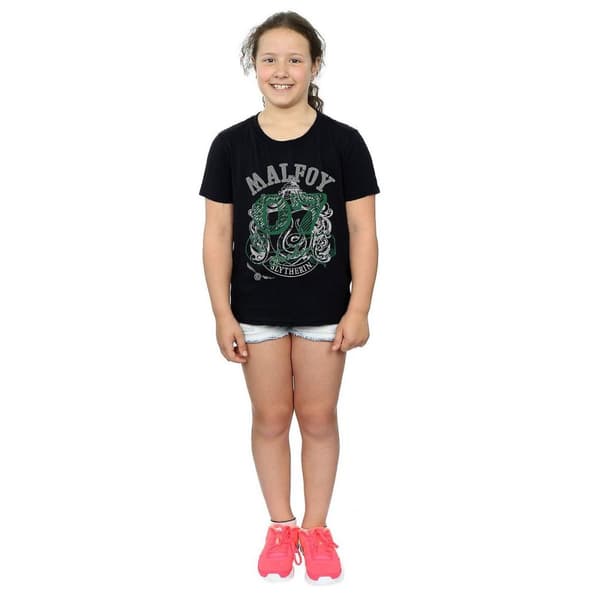 Harry Potter Girls Seeker Draco Malfoy Cotton T-Shirt