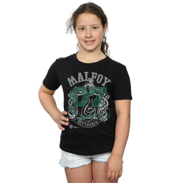Harry Potter Girls Seeker Draco Malfoy Cotton T-Shirt