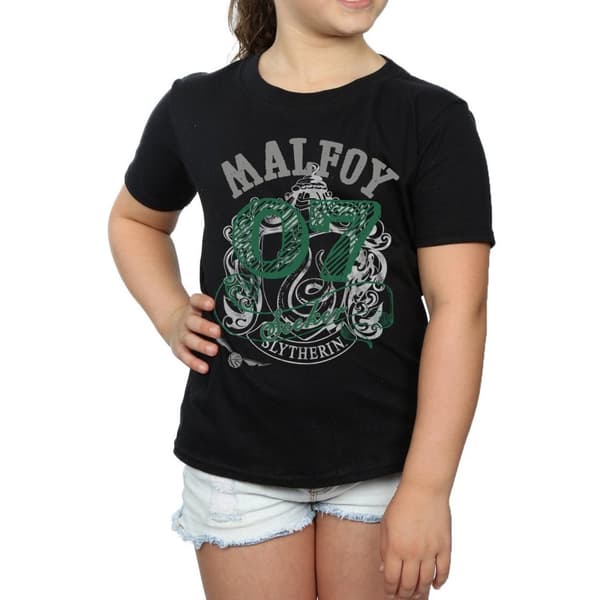 Harry Potter Girls Seeker Draco Malfoy Cotton T-Shirt