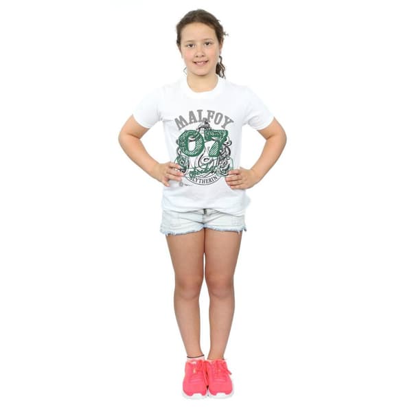 Harry Potter Girls Seeker Draco Malfoy Cotton T-Shirt