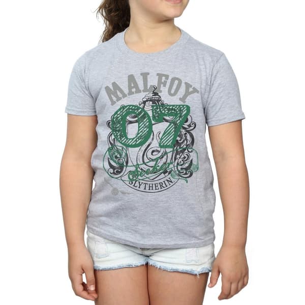 Harry Potter Girls Seeker Draco Malfoy Cotton T-Shirt