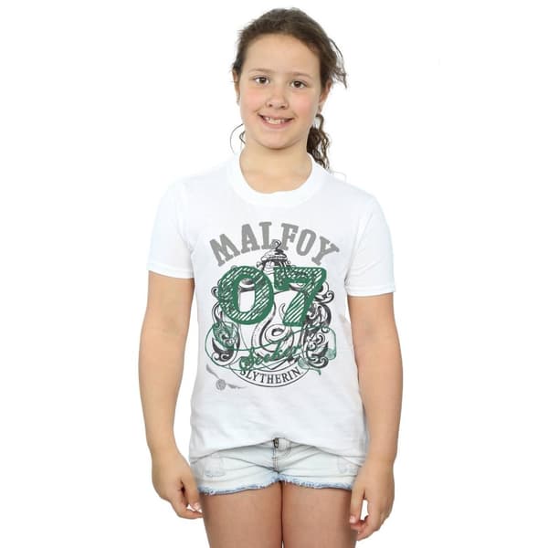 Harry Potter Girls Seeker Draco Malfoy Cotton T-Shirt