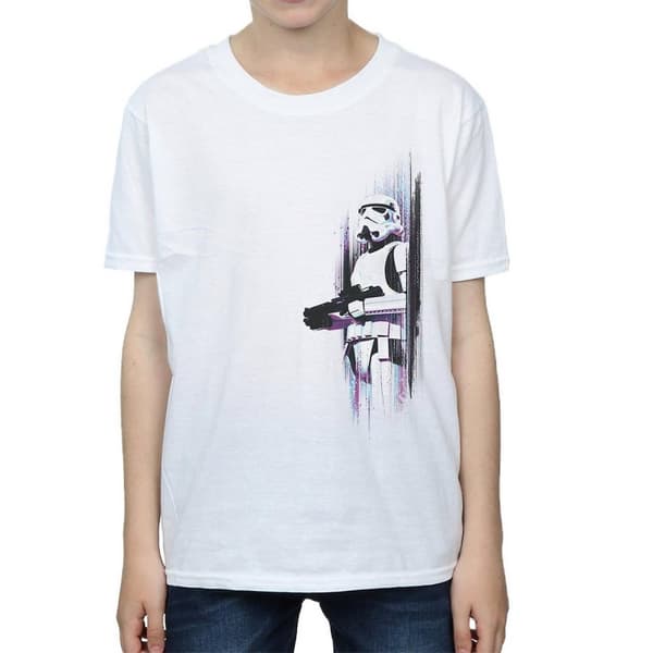Star Wars: Rogue One Stormtrooper T-shirt i borstad bomull för pojkar White 12-13 Years