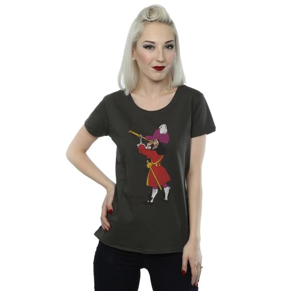 Peter Pan Womens/Ladies Classic Captain Hook Heather T-Shirt