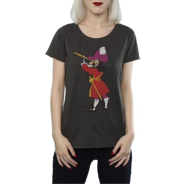 Peter Pan Womens/Ladies Classic Captain Hook Heather T-Shirt