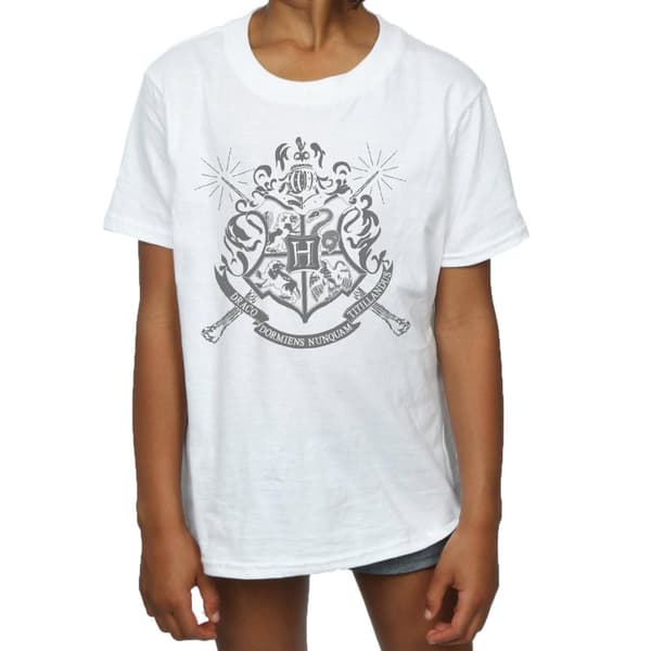 Harry Potter T-shirt i bomull med Hogwarts för flickor