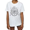 Miniatyrbild 1 av 5: Harry Potter T-shirt i bomull med Hogwarts för flickor