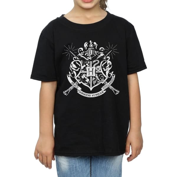 Harry Potter T-shirt i bomull med Hogwarts för flickor