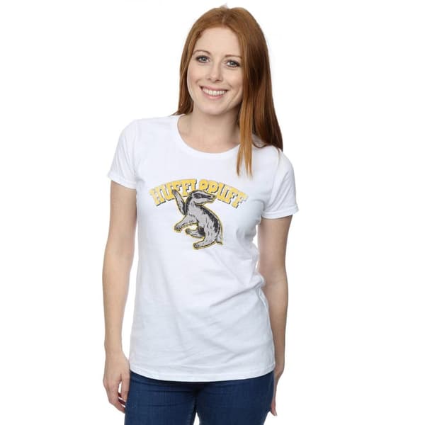 Harry Potter Womens/Ladies Hufflepuff Cotton T-Shirt