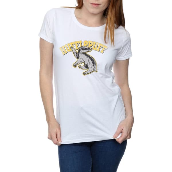 Harry Potter Womens/Ladies Hufflepuff Cotton T-Shirt