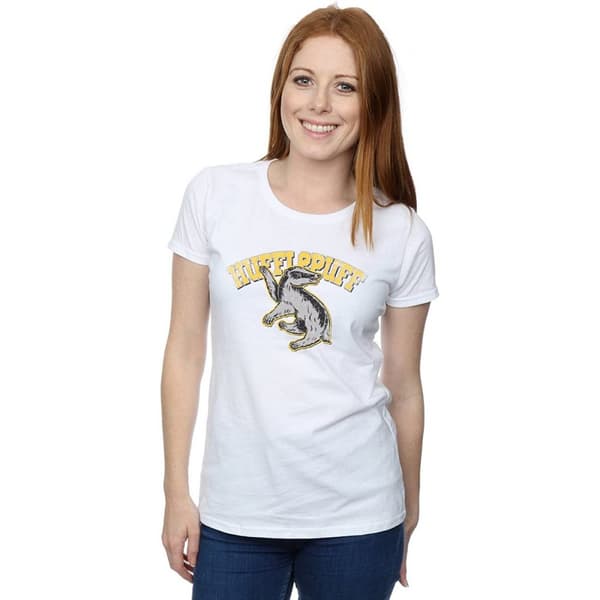 Harry Potter Womens/Ladies Hufflepuff Cotton T-Shirt