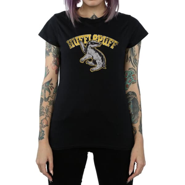 Harry Potter Womens/Ladies Hufflepuff Cotton T-Shirt
