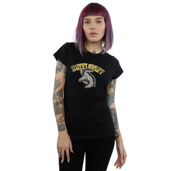 Harry Potter Womens/Ladies Hufflepuff Cotton T-Shirt
