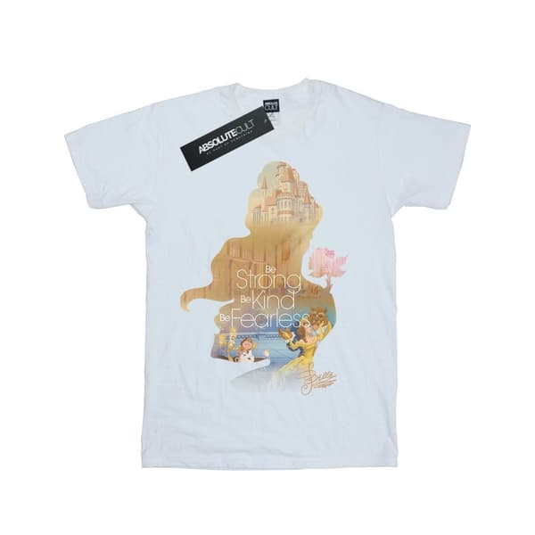 Beauty And The Beast T-shirt i bomull med Belle-silhuett för flickor