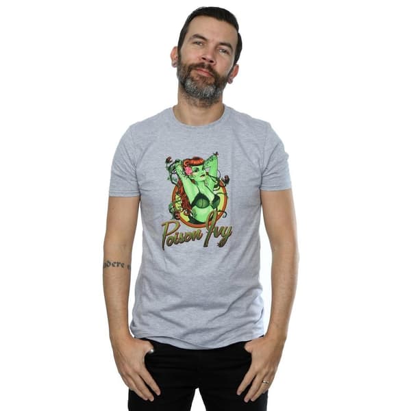 DC Bombshells Poison Ivy Badge T-shirt i ljummet tyg för herrar