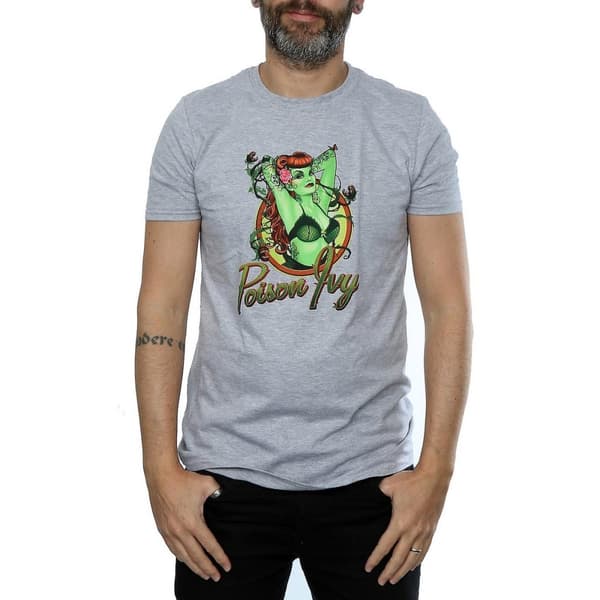 DC Bombshells Poison Ivy Badge T-shirt i ljummet tyg för herrar