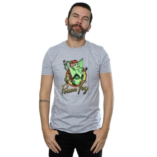 DC Bombshells Poison Ivy Badge T-shirt i ljummet tyg för herrar