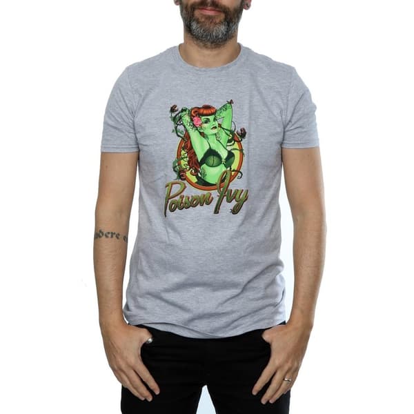 DC Bombshells Poison Ivy Badge T-shirt i ljummet tyg för herrar