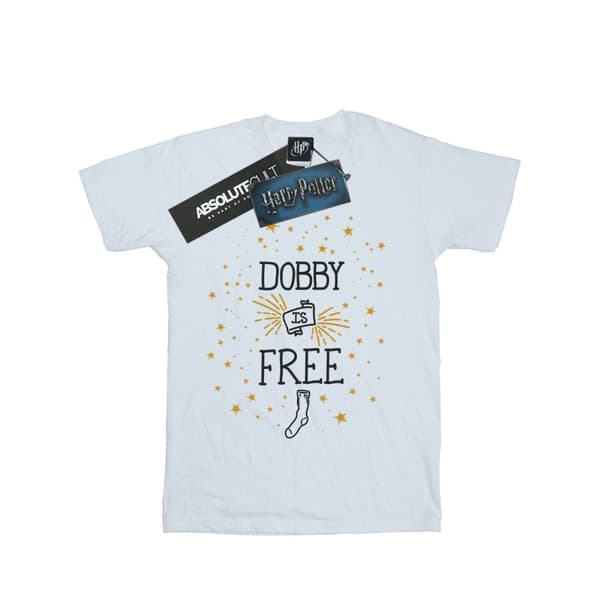Harry Potter Womens/Ladies Dobby Is Free Cotton Boyfriend T-Shirt
