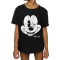 Miniatyrbillede 5 af 5: Disney Girls Mickey Mouse Face Cotton T-Shirt