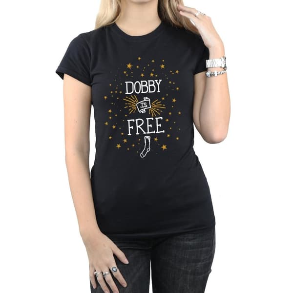 Harry Potter Womens/Ladies Dobby Is Free Cotton T-Shirt