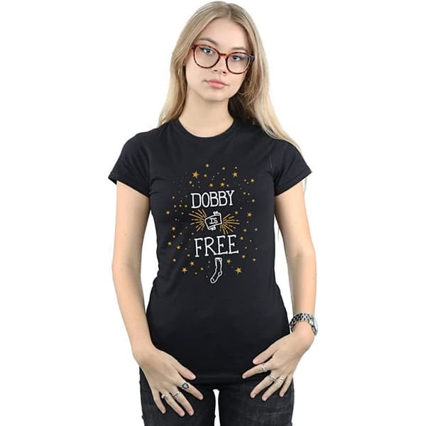 Harry Potter Womens/Ladies Dobby Is Free Cotton T-Shirt