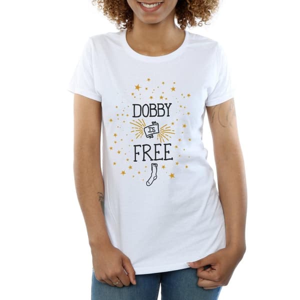 Harry Potter Womens/Ladies Dobby Is Free Cotton T-Shirt
