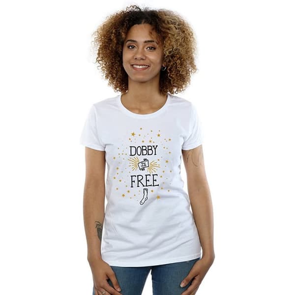 Harry Potter Womens/Ladies Dobby Is Free Cotton T-Shirt
