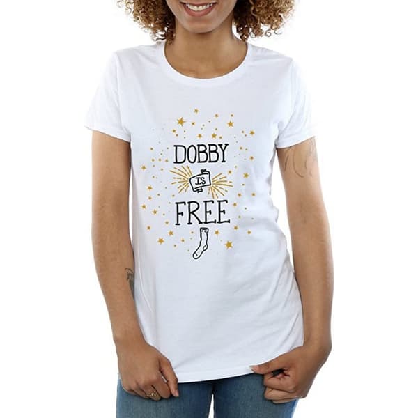 Harry Potter Womens/Ladies Dobby Is Free Cotton T-Shirt