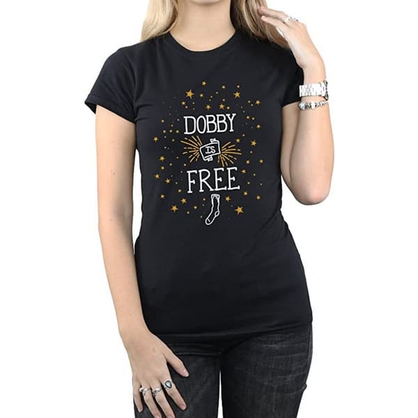 Harry Potter Womens/Ladies Dobby Is Free Cotton T-Shirt