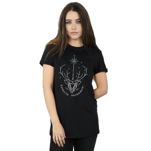 Harry Potter Womens/Ladies Expecto Patronum Cotton Boyfriend T-Shirt