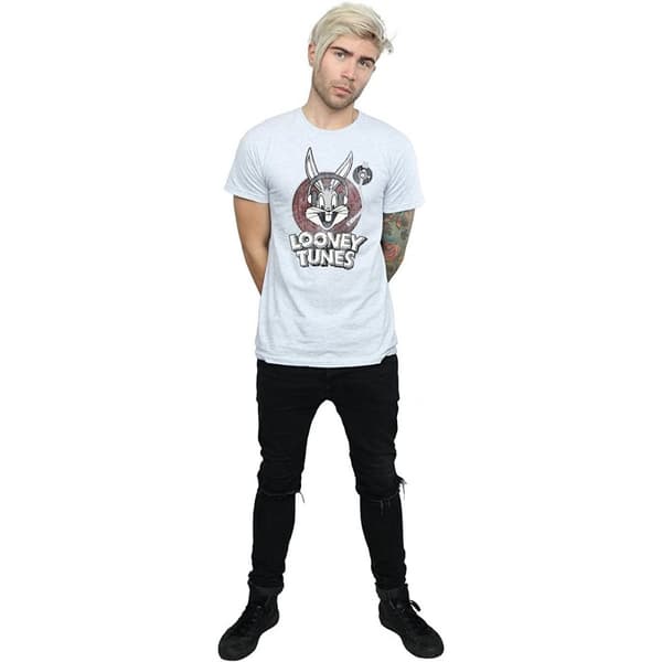 Looney Tunes T-shirt med rund logotyp för herr Bugs Bunny