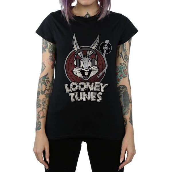 Looney Tunes Womens/Ladies Bugs Bunny Logo Cotton T-Shirt