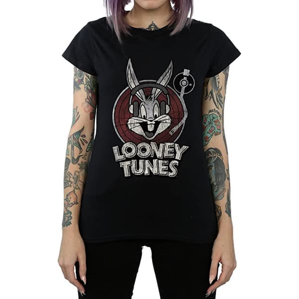 Looney Tunes Womens/Ladies Bugs Bunny Logo Cotton T-Shirt
