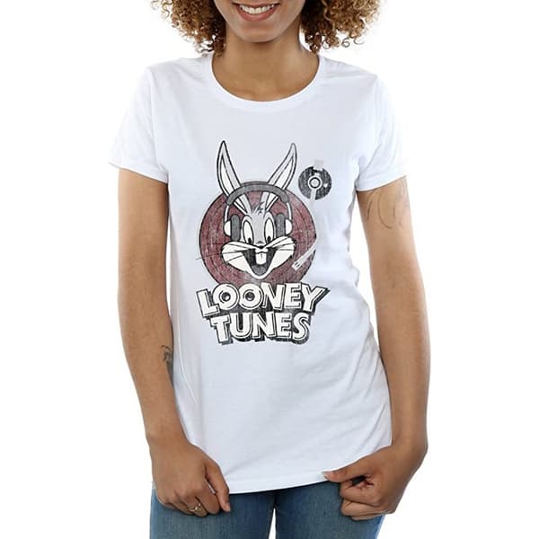 Looney Tunes Womens/Ladies Bugs Bunny Logo Cotton T-Shirt