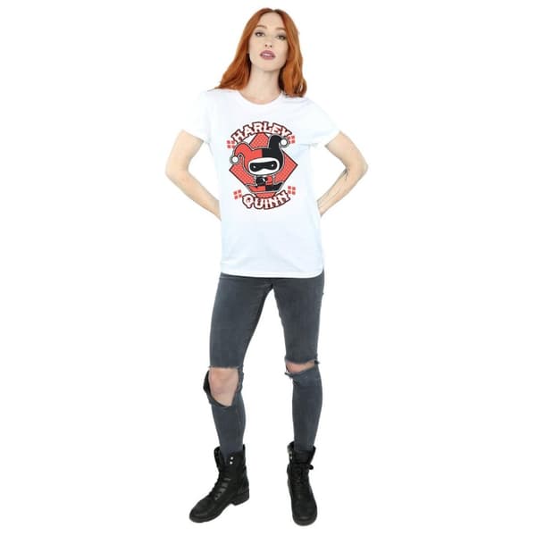 Harley Quinn Womens/Ladies Chibi Cotton Boyfriend T-Shirt