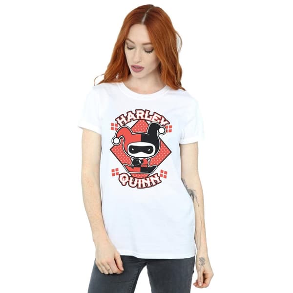 Harley Quinn Womens/Ladies Chibi Cotton Boyfriend T-Shirt