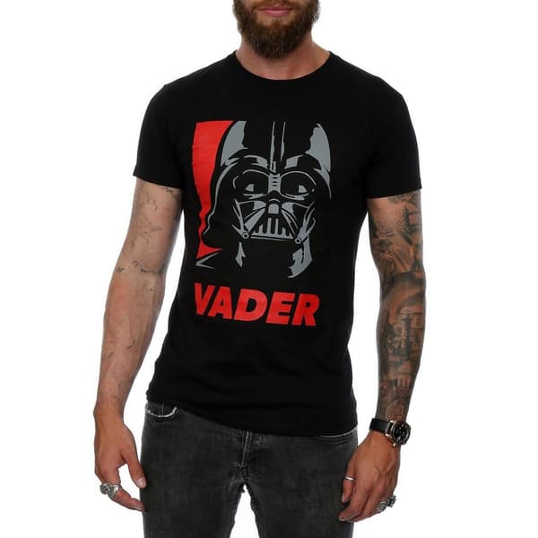 Star Wars Mens Darth Vader Poster Cotton T-Shirt