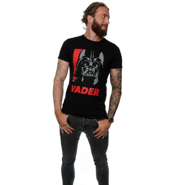 Star Wars Mens Darth Vader Poster Cotton T-Shirt