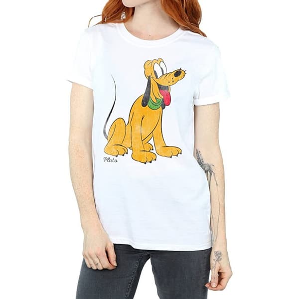 Disney Klassisk Pluto t-shirt i bomull för damer/kvinnor