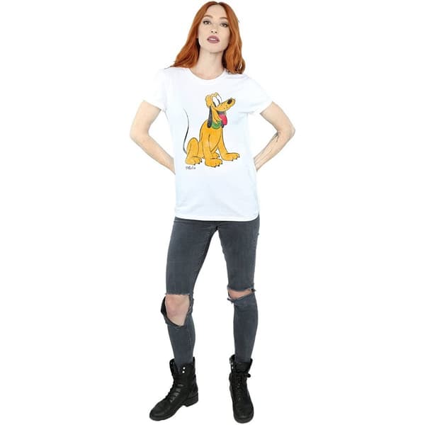Disney Klassisk Pluto t-shirt i bomull för damer/kvinnor