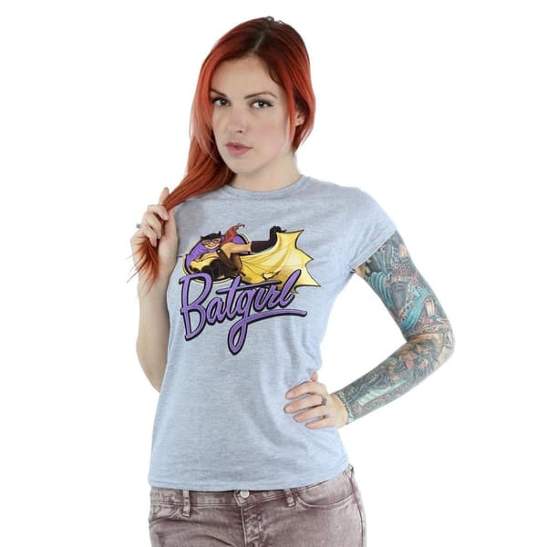 DC Bombshells Dam/Tjej Batgirl Badge Heather T-shirt