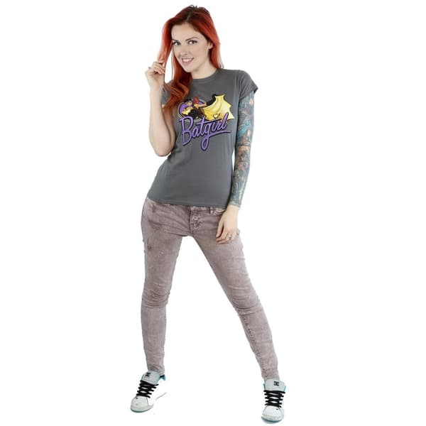 DC Bombshells Womens/Ladies Batgirl Badge Heather T-Shirt